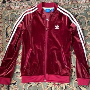 Red/ burgundy velvet jacket